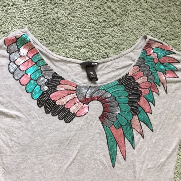 H&M Oversized Sequin Top, M - Picture 8 of 10